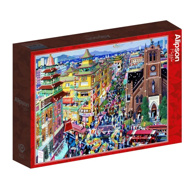 Puzzle San Francisco - China Town - 1000 pièces van Alipson Puzzle – doos 2 van 2