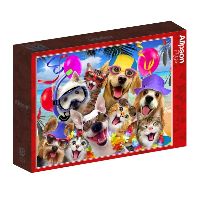 Puzzle Selfie Beach Party - 1000 pièces van Alipson Puzzle – doos 2 van 2