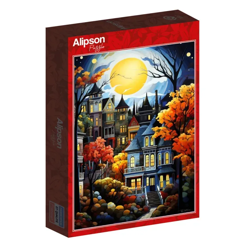 Puzzle Serene Village - 1000 pièces van Alipson Puzzle – doos 2 van 2