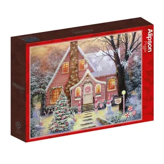 Puzzle Sugar Plum Cottage - 1000 pièces van Alipson Puzzle – doos 2 van 2