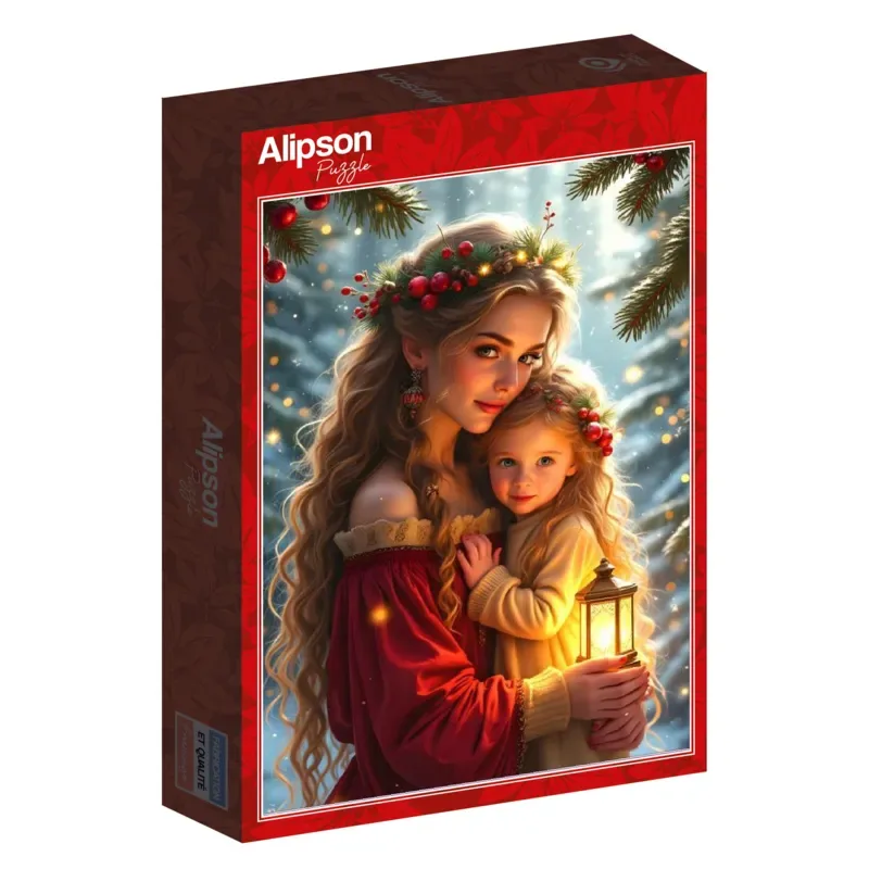 Puzzle Tendresse de Noël - Collection Mère et Fille - 1000 pièces de Alipson Puzzle – boîte 2 sur 2