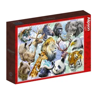 Puzzle Têtes d'Animaux - 500 à 999 pièces van Alipson Puzzle – doos 2 van 2