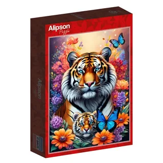 Puzzle Tigres - Collection Amour Maternel - 1000 pièces de Alipson Puzzle – boîte 2 sur 2