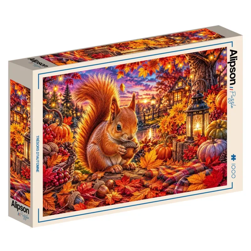 Puzzle Trésors d'Automne - 1000 pièces van Alipson Puzzle – doos 2 van 2