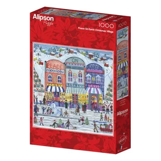 Puzzle Village de Noël Paix sur Terre - 1000 pièces de Alipson Puzzle – boîte 2 sur 2