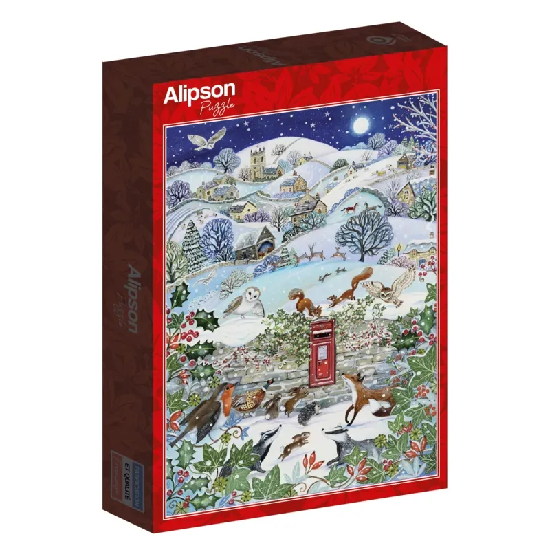 Puzzle Village par une Nuit d'Hiver - 500 à 999 pièces de Alipson Puzzle – boîte 2 sur 2