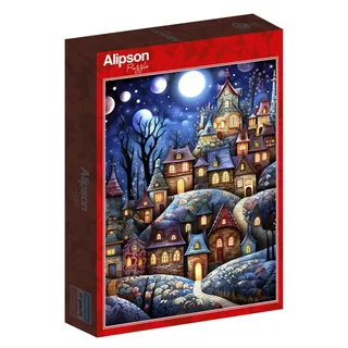 Puzzle Village Sous la Lune - 1000 pièces from Alipson Puzzle – box 2 of 2