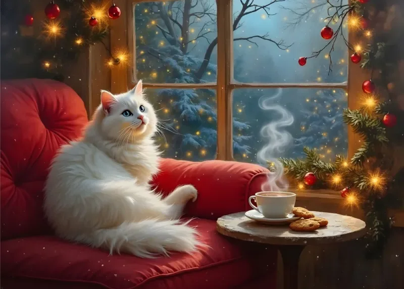 Puzzle Attendons Noël Confortablement - 500 à 999 pièces de Alipson Puzzle – boîte