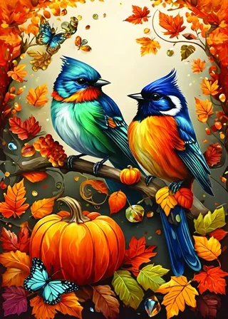 Puzzle Welcome Autumn - 500 à 999 pièces van Alipson Puzzle – doos 1 van 2
