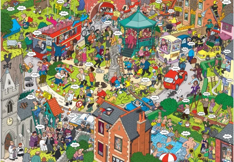 Puzzle What Could Go Wrong? - 1000 pièces van Alipson Puzzle – doos 1 van 2