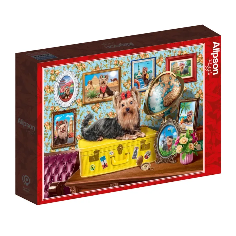 Puzzle Yorkshire Terrier - 1000 pièces van Alipson Puzzle – doos 2 van 2
