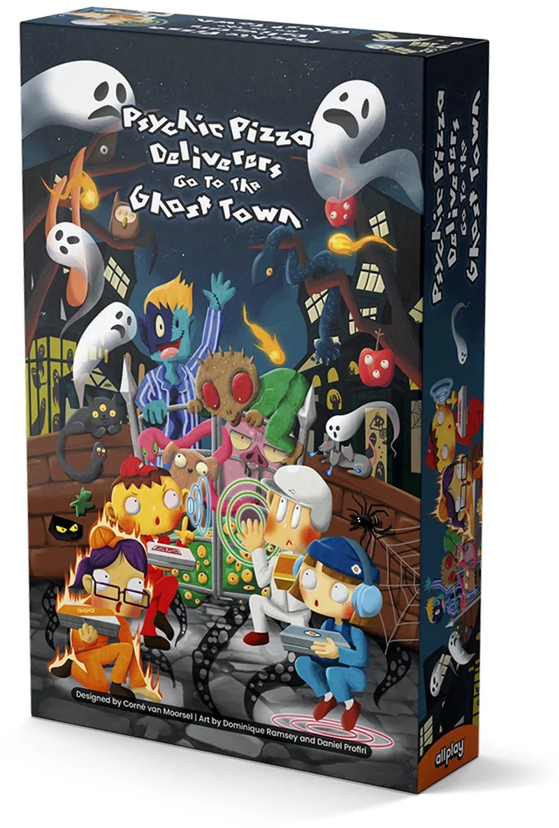 Psychic Pizza Deliverers - Ghost Town Kaartspel - 11+ jaar von Allplay – Schachtel