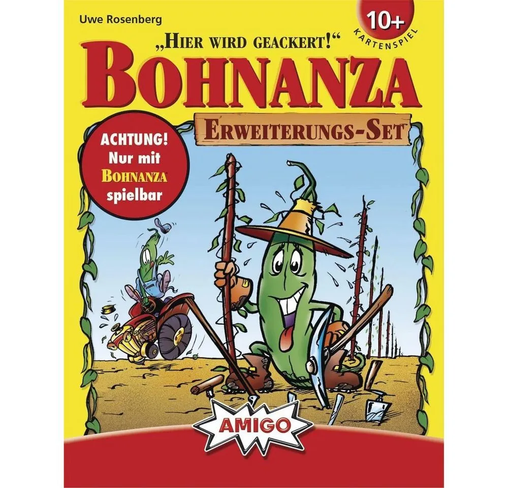 Spiel Bohnanza. Erweiterungs-Set. Kartenspiel von AMIGO – Schachtel