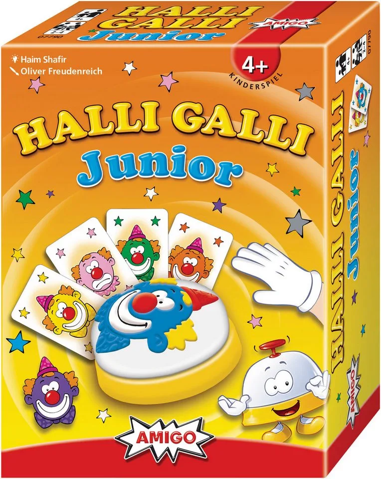 Spiel Halli Galli Junior, Kinderspiel fra AMIGO, Bunt-udgave – æske