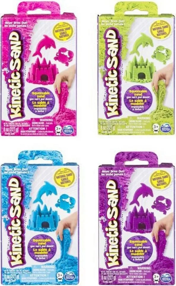 Spiel Kinetic Sand Nachfüllpack 226g – 1 von 4 Farben zufällig de AMIGO – boîte
