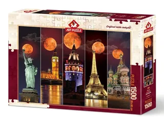 Blood Moon – Puzzel – 1500 stukjes – 85 x 60 cm från Art Puzzle, utgåva Flerfärgad – kartong 2 av 2