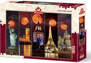 Blood Moon – Puzzel – 1500 stukjes – 85 x 60 cm från Art Puzzle, utgåva Flerfärgad – kartong 1 av 2