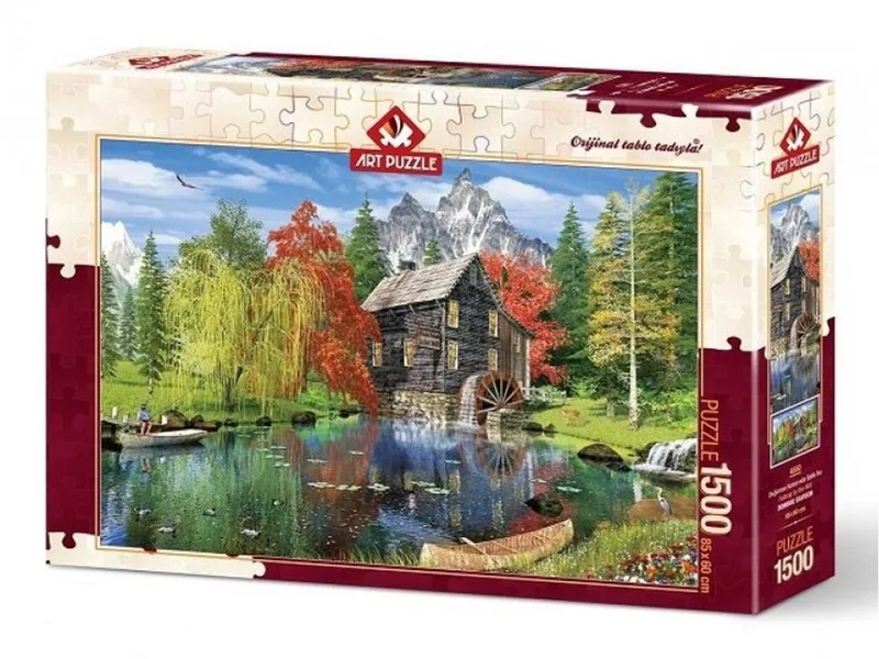 Fishing by the Mill Puzzel 1500 Stukjes från Art Puzzle, utgåva Flerfärgad – kartong