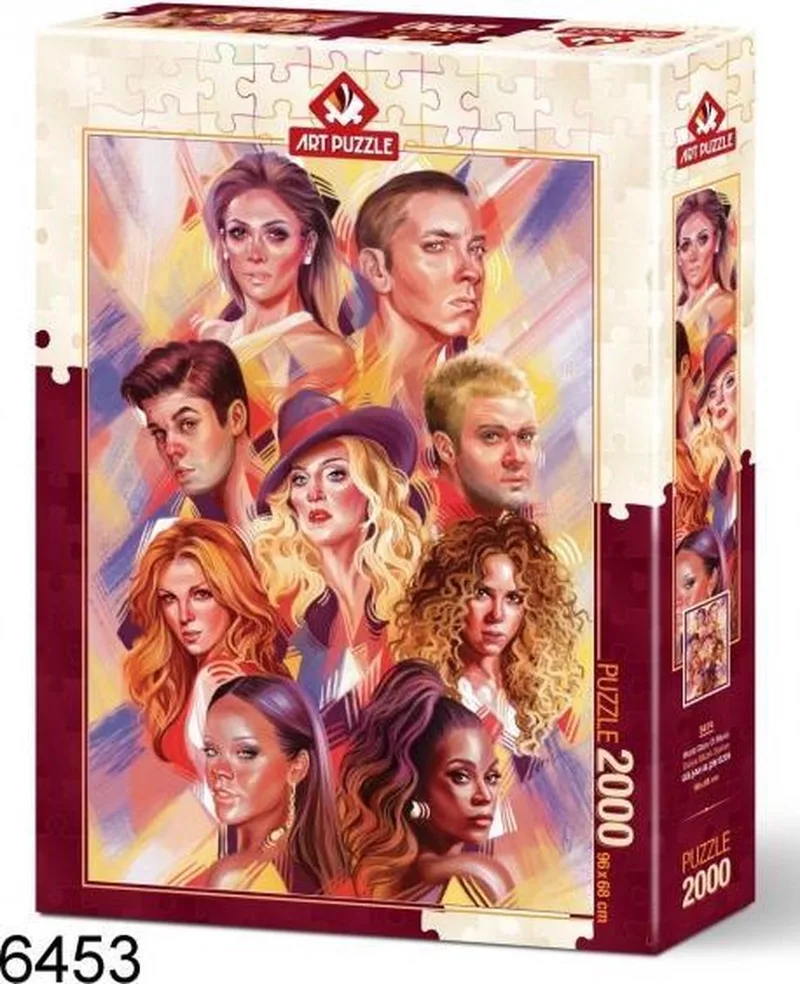 Legpuzzel World Music Stars – 2000 Stukjes - 96 x 68 cm from Art Puzzle, Multicolour edition – box
