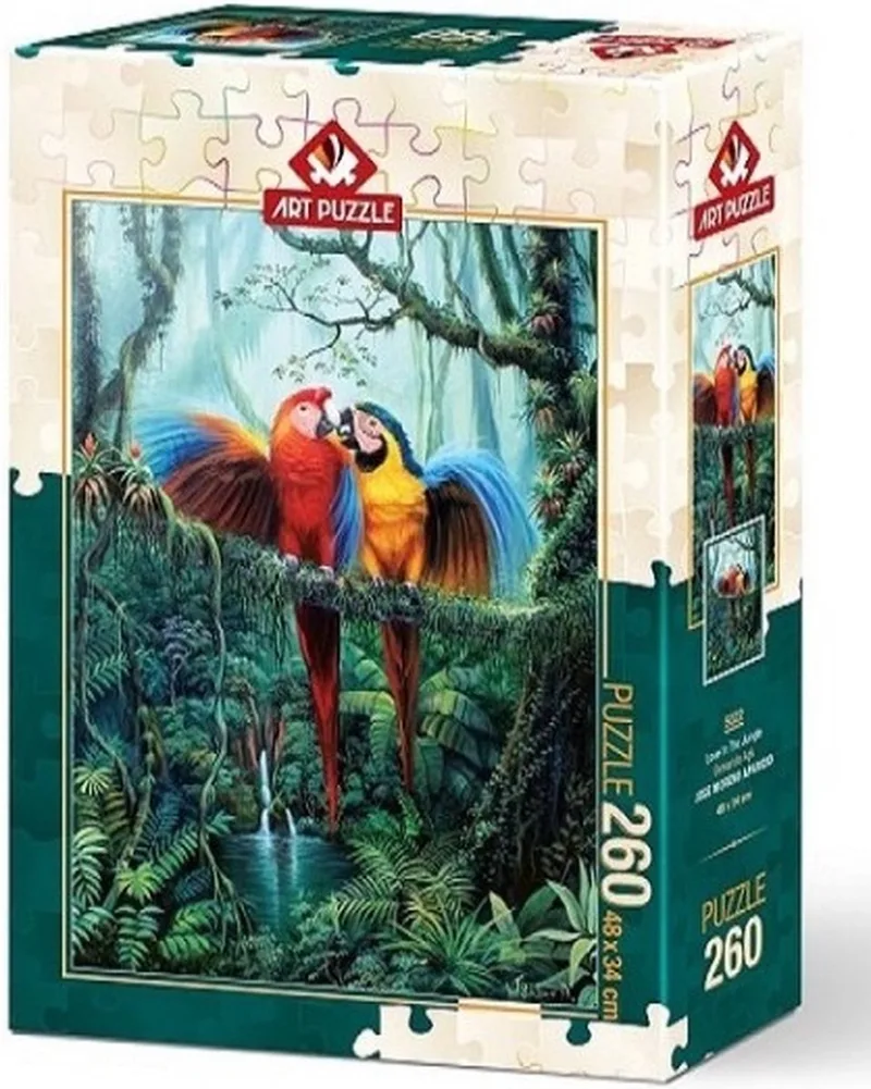 Love in the Jungle Puzzel 260 Stukjes from Art Puzzle, Multicolour edition – box