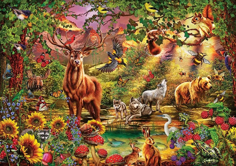 Magic Forest Puzzel 1000 Stukjes van Art Puzzle, editie Meerkleurig – doos