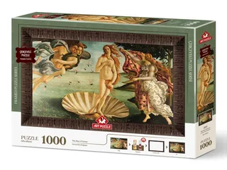 Puzzle Coffret Puzzle, Cadre et Colle - L'Ascension de Vénus, Sandro Botticelli - 1000 pièces from Art Puzzle – box 2 of 2