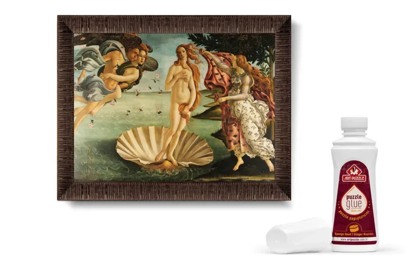 Puzzle Coffret Puzzle, Cadre et Colle - L'Ascension de Vénus, Sandro Botticelli - 1000 pièces fra Art Puzzle – æske