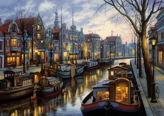 Puzzle La Lumière du Canal - 1500 pièces van Art Puzzle – doos 1 van 2