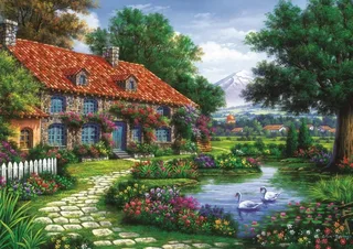 Puzzle Le Jardin - 1500 pièces de Art Puzzle – boîte 1 sur 2