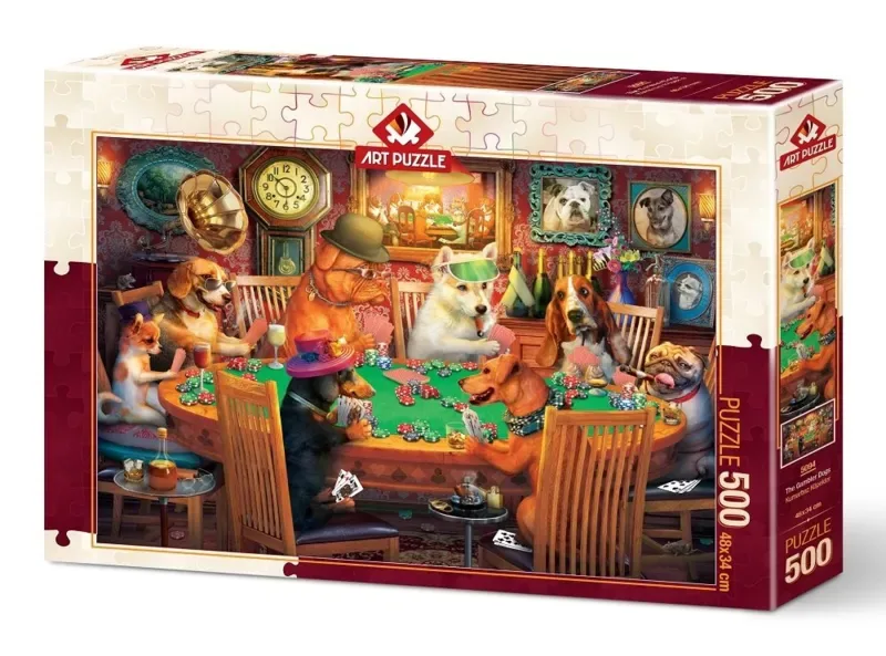 Puzzle Les Chiens Joueurs - 500 à 999 pièces from Art Puzzle – box 2 of 2
