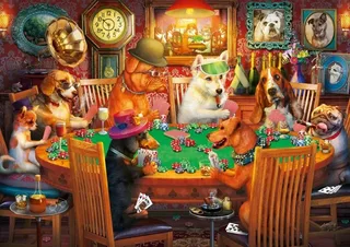 Puzzle Les Chiens Joueurs - 500 à 999 pièces from Art Puzzle – box 1 of 2