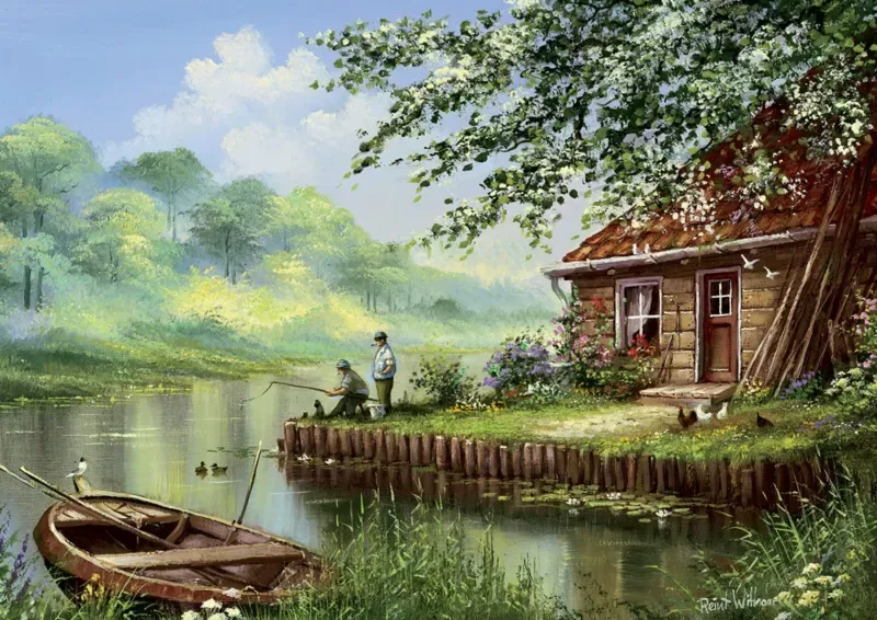 Puzzle Pêche en Soirée - 500 à 999 pièces de Art Puzzle – boîte