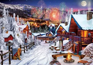 Puzzle Plaisirs d'Hiver - 1000 pièces van Art Puzzle – doos 1 van 2