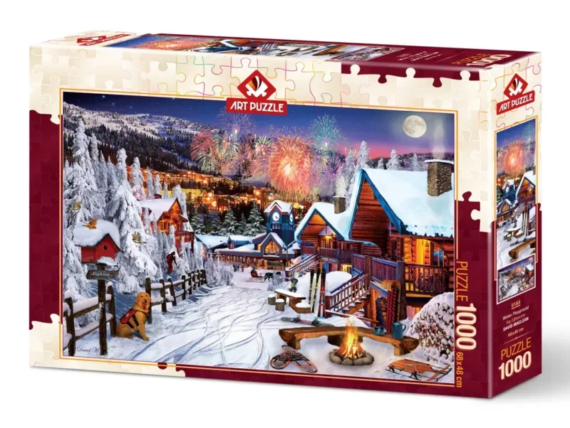 Puzzle Plaisirs d'Hiver - 1000 pièces van Art Puzzle – doos 2 van 2