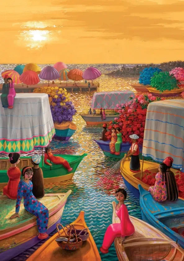 Puzzle Port de Fleurs - 1000 pièces de Art Puzzle – boîte