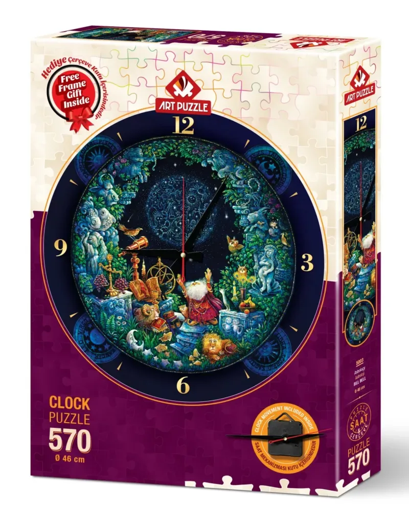 Puzzle Puzzle Horloge - Astrologie - 500 à 999 pièces de Art Puzzle – boîte 2 sur 2