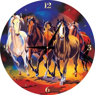 Puzzle Puzzle Horloge - Chevaux - 500 à 999 pièces van Art Puzzle – doos 1 van 2