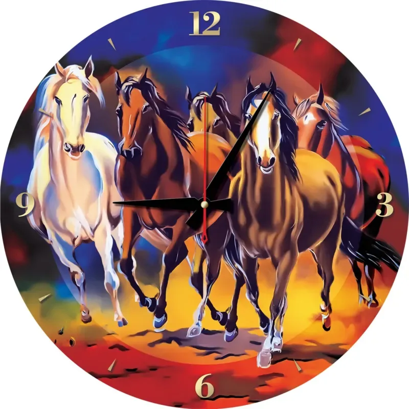 Puzzle Puzzle Horloge - Chevaux - 500 à 999 pièces van Art Puzzle – doos 1 van 2