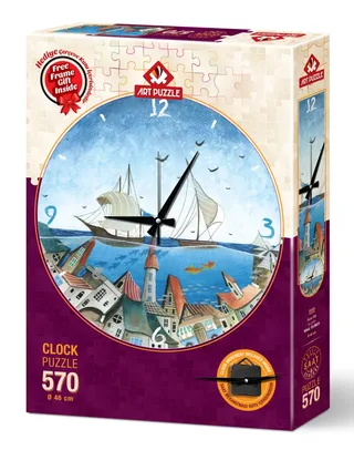 Puzzle Puzzle Horloge - Ville Acquatique - 500 à 999 pièces från Art Puzzle – kartong 2 av 2