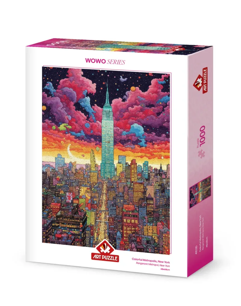 Puzzle Wowo Series - Métropole Colorée, New York - 1000 pièces de Art Puzzle – boîte 2 sur 2