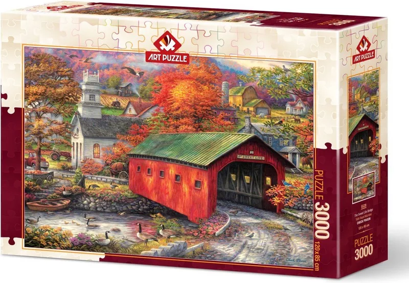 The Sweet Life Bridge Puzzel 3000 Stukjes from Art Puzzle, Multicolour edition – box