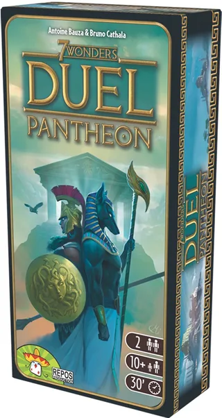 7 Wonders Duel Pantheon: Goddelijke Uitbreiding voor Strategische Spelers from Asmodee – box 1 of 2