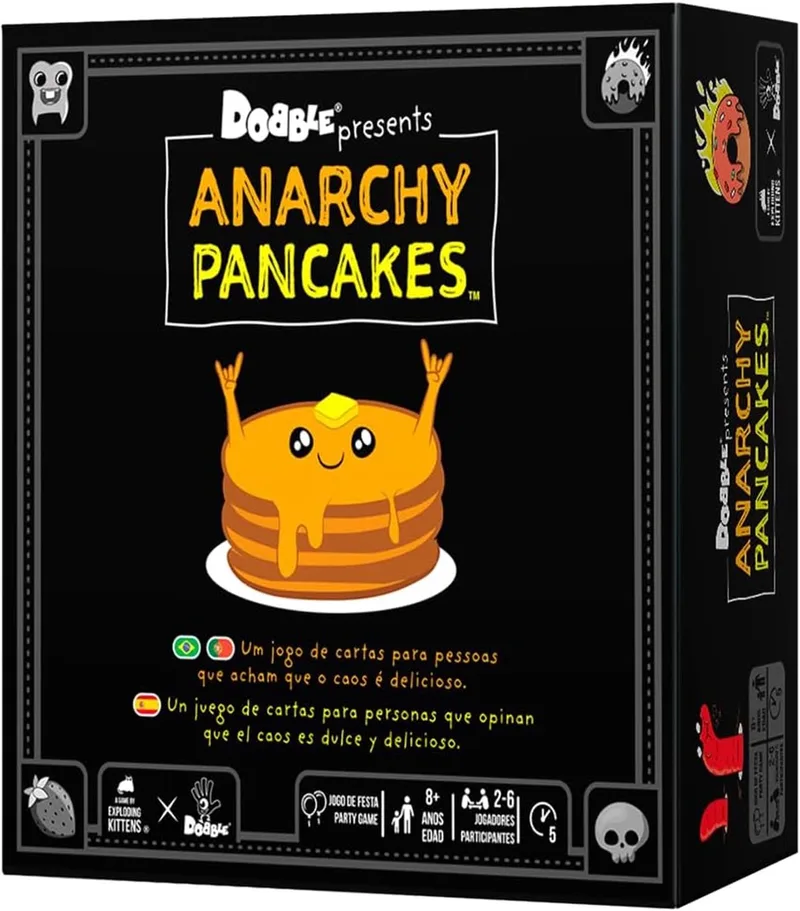 Anarchie Pannenkoek Kaartspel: Snel & Leuk voor 2-8 Spelers van Asmodee – doos