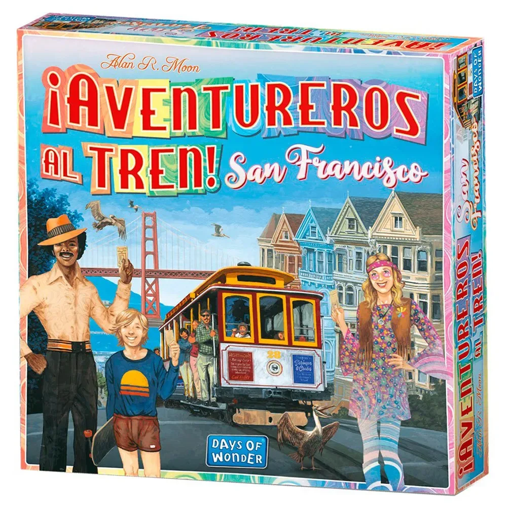 Aventureros Al Tren San Francisco Bordspel Spaanse Versie från Asmodee – kartong