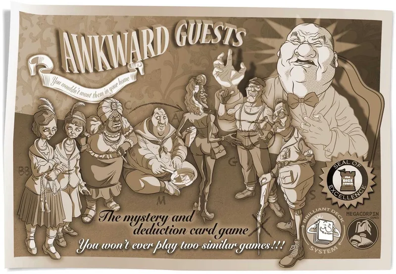 Awkward Guests The Walton Case - Detective kaartspel - 12+ jaar - Engelstalig from Asmodee – box