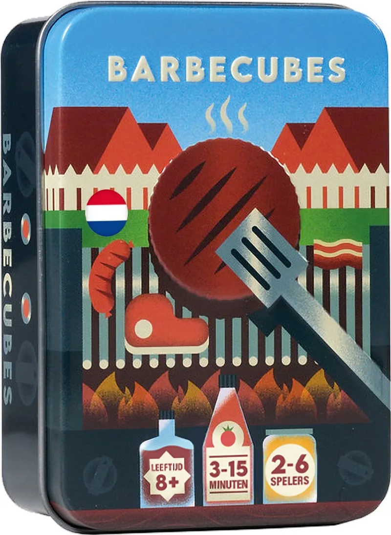 Barbecubes - Hilarisch & Snel - Compact Gezelschapsspel - Partyspel fra Asmodee – æske