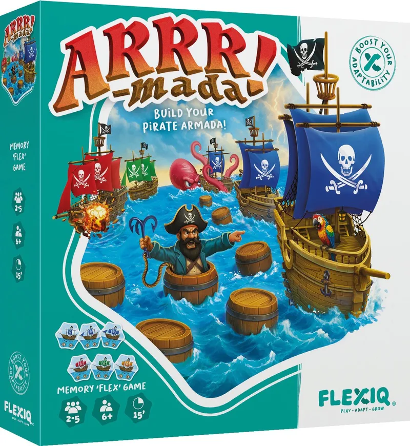 bordspel Arrr-Mada piraten strategie en geheugen spel. von Asmodee, Ausgabe Meerkleurig – Schachtel