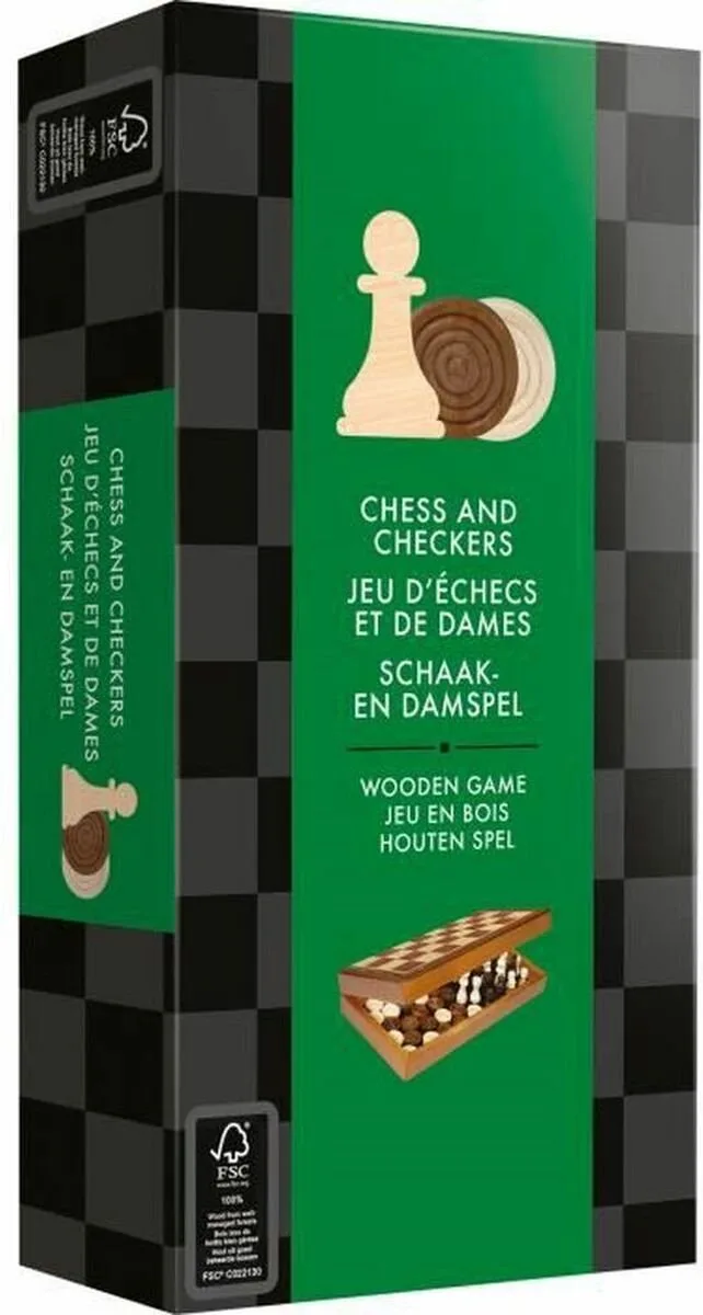 Bordspel Asmodee Chess and Checkers Set (FR) from Asmodee – box