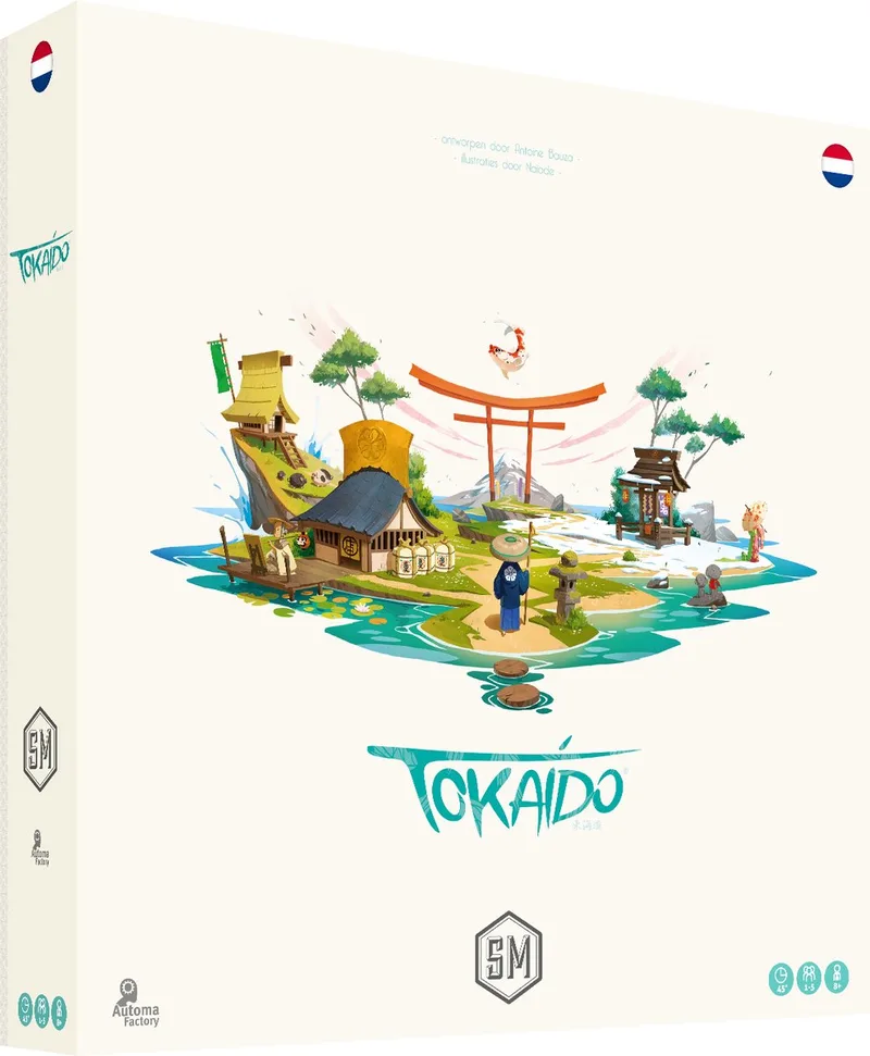 bordspel Tokaido avontuur strategisch familiespel 1-5 spelers. fra Asmodee – æske