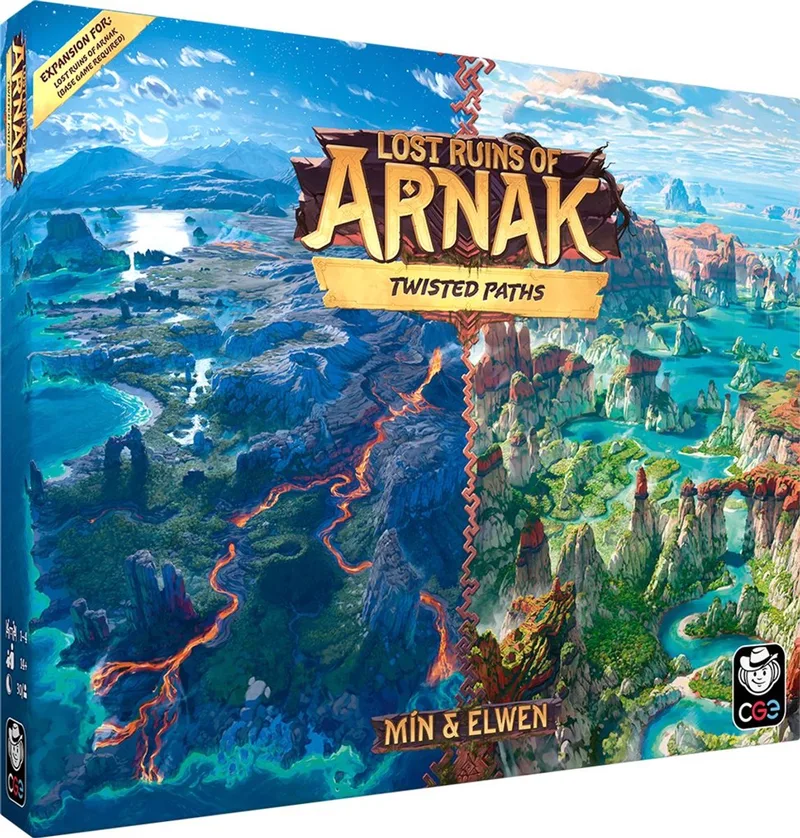 bordspel uitbreiding Lost Ruins of Arnak Twisted Paths avontuur. från Asmodee – kartong